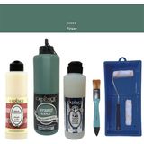 Cadence Banyo Mutfak - Multi H - 093 Firuze 500 ml Parlak Yüzey Ast 250 ml Taş Vernik Mat 250 ml Saten Rulo Set