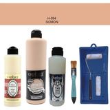 Cadence Banyo Mutfak - Multi H - 094 Somon 500 ml Parlak Yüzey Ast 250 ml Taş Vernik Mat 250 ml Saten Rulo Set