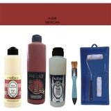 Cadence Banyo Mutfak - Multi H - 096 Mercan 500 ml Parlak Yüzey Ast 250 ml Taş Vernik Mat 250 ml Saten Rulo Set