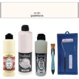 Cadence Banyo Mutfak - Multi H - 101 Şampanya 500 ml Parlak Yüzey Ast 250 ml Taş Vernik Mat 250 ml Saten Rulo Set