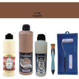 Cadence Banyo Mutfak - Multi H - 108 Kaşmir 500 ml Parlak Yüzey Astarı 250 ml Taş Vernik 250 ml Saten Rulo Set