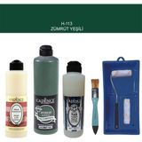 Cadence Banyo Mutfak - Multi H - 113 Zümrüt Yeşili 500 ml Parlak Yüzey Ast 250 ml Taş Vernik Mat 250 ml Saten Rulo Set