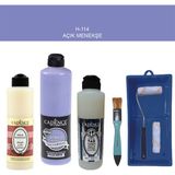 Cadence Banyo Mutfak - Multi H - 114 Açık Menekşe 500 ml Parlak Yüzey Ast 250 ml Taş Vernik Mat 250 ml Saten Rulo Set
