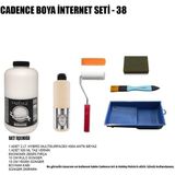 Cadence Boya 2 Litre Antik Beyaz 500ML Taş Vernik Set Set-38
