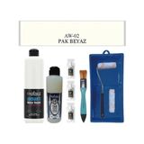 Cadence Boya Fayans Tezgah B-Ambiente Islak Zemin Aw-02 Pakbeyaz 500Ml Katalizör 30Gr Mat Taş Vernik 250 Saten Rulo Set