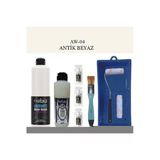 Cadence Boya Fayans Tezgah B-Ambiente Islak Zemin Aw-04 Antikbeyaz 500Ml Katalizör 30Gr Mat Taş Vernik 250 Saten Rulo Se