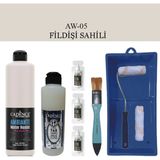 Cadence Boya Fayans Tezgah B -Ambiente Islak Zemin Aw-05 Fildişi S. 500ML Katalizör 30GR Mat Taş Vernik 250 Saten Rulo Set. - Fildişi Sahili