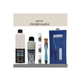 Cadence Boya Fayans Tezgah B-Ambiente Islak Zemin Aw-05 Fildişi S. 500Ml Katalizör 30Gr Taş Vernik 250 Saten Rulo Set
