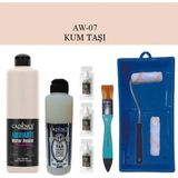 Cadence Boya Fayans Tezgah B-Ambiente Islak Zemin Aw-07 Kumtaşı 500ML Katalizör 30GR Taş Vernik 250 Saten Rulo Set