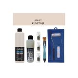 Cadence Boya Fayans Tezgah B-Ambiente Islak Zemin Aw-07 Kumtaşı 500Ml Katalizör30Gr TaşVernikMat 250 SatenRuloSet