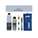 Cadence Boya Fayans Tezgah B-Ambiente Islak Zemin Aw-08 Ard.gri 500ML Katalizör 30GR Mat Taş Vernik 250 Saten Rulo Set