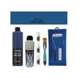 Cadence Boya Fayans Tezgah B-Ambiente Islak Zemin Aw-10 Okyanus 500ML Katalizör 30GR Mat Taş Vernik 250 Saten Rulo Set