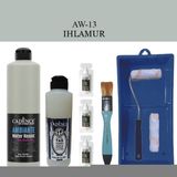Cadence Boya Fayans Tezgah B-Ambiente Islak Zemin Aw-13 Ihlamur 500ML Katalizör 30GR Taş Vernik 250 Saten Rulo Set