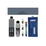 Cadence Boya Fayans Tezgah B-Ambiente Islak Zemin Aw-22 Grafiti Gri 500Ml Katalizör 30Gr Mat Taş Vernik 250 Saten Rulo S