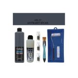 Cadence Boya Fayans Tezgah B-Ambiente Islak Zemin Aw-23 Antrasit 500ML Katalizör 30GR Mat Taş Vernik 250 Saten Rulo Set