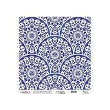 Cadence Çini Desen Mavi Tonlar Cadence Pirinç Dekopaj - K029 - Renkli