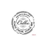Cadence Coffee Stencil (Şablon) 25X25 Cm Beyaz Tek Ebat