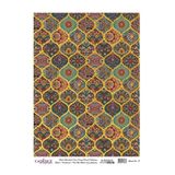Cadence Desenli Altın Varak Pirinç Dekopaj Kağıdı 30x42cm Model 19, DSNLALTNV019
