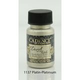 Cadence Dora Textile 1137 Platin 50 ml Metalik Kumaş Boyası