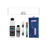 Cadence Fayans Tezgah B-Ambiente Islak Zemin Aw-01 Beyaz 250Ml Katalizör 20Gr Taş Vernik 120 Saten Rulo Set