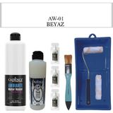 Cadence Fayans Tezgah B - Ambiente Islak Zemin Aw - 01 Beyaz 500 ml Katalizör 30 gr Taş Vernik Mat 250 Saten Rulo Set
