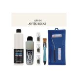 Cadence Fayans Tezgah B - Ambiente Islak Zemin Aw - 04 Antik Beyaz 500 ml Katalizör 30 gr Taş Vernik Mat 250 Saten Rulo Set