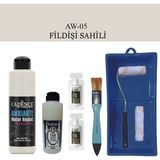 Cadence Fayans Tezgah B - Ambiente Islak Zemin Aw - 05 Fildişi Sahili 250 ml Katalizör 20 gr Taş Vernik 120 Saten Rulo Set