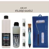 Cadence Fayans Tezgah B - Ambiente Islak Zemin Aw - 05 Fildişi Sahili 500 ml Katalizör 30 gr Taş Vernik 250 Saten Rulo Set