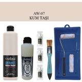 Cadence Fayans Tezgah B - Ambiente Islak Zemin Aw - 07 Kumtaşı 500 ml Katalizör 30 gr Taş Vernik 250 Saten Rulo Set