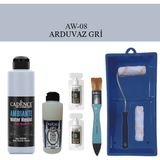 Cadence Fayans Tezgah B - Ambiente Islak Zemin Aw - 08 Arduvaz gr i 250 ml Katalizör 20 gr Taş Vernik 120 Saten Rulo Set