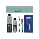 Cadence Fayans Tezgah B - Ambiente Islak Zemin Aw - 12 Küf Yeşil 500 ml Katalizör 30 gr Taş Vernik 250 Saten Rulo Set