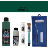 Cadence Fayans Tezgah B - Ambiente Islak Zemin Aw - 14 Zümrüt 250 ml Katalizör 20 gr Taş Vernik 120 Saten Rulo Set