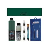 Cadence Fayans Tezgah B - Ambiente Islak Zemin Aw - 14 Zümrüt 500 ml Katalizör 30 gr Taş Vernik 250 Saten Rulo Set