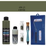 Cadence Fayans Tezgah B - Ambiente Islak Zemin Aw - 15 Ceviz 250 ml Katalizör 20 gr Taş Vernik 120 Saten Rulo Set