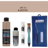Cadence Fayans Tezgah B - Ambiente Islak Zemin Aw - 16 Karton 250 ml Katalizör 20 gr Taş Vernik Mat 120 Saten Rulo Set