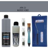 Cadence Fayans Tezgah B - Ambiente Islak Zemin Aw - 21 Koyu gr i 500 ml Katalizör 30 gr Taş Vernik Mat 250 Saten Rulo Set