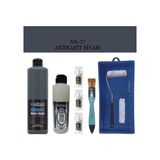 Cadence Fayans Tezgah B - Ambiente Islak Zemin Aw - 23 Antrasit Siyah 500 ml Katalizör 30 gr Taş Vernik 250 Saten Rulo Set