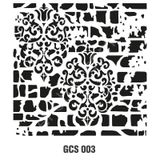Cadence GCS-003 45x45 Grunge Duvar Stencil