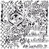 Cadence GCS-014 Grunge 45x45 cm Stencil Şablon