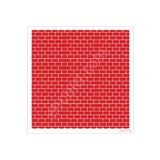Cadence Hd175 Taş Duvar Stencil 45X45 Kırmızı Tek Ebat