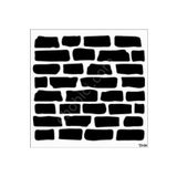 Cadence Hd181 Tuğla Duvar Stencil Td04 - Şeffaf Tek Ebat