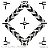 Cadence HHMMS-42 25x25 cm Home Heritage Modern Midi Stencil