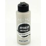 Cadence HM-807 Platin 120 ml Hybrid Multisurface Metalik Akrilik Boya