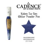 Cadence Hologram Mavi Toz Sim Boya Kalem