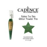 Cadence Hologram Yeşil Toz Sim Boya Kalem