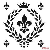 Cadence Home Decor HDM-05 Midi Stencil 25x25 cm Boyama Şablonu