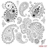 Cadence Home Decor HDM-107 Midi Stencil 25x25 cm Boyama Şablonu