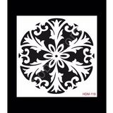 Cadence Home Decor HDM-118 Midi Stencil 25x25 cm Boyama Şablonu