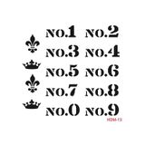 Cadence Home Decor HDM-13 Midi Stencil 25x25 cm Boyama Şablonu