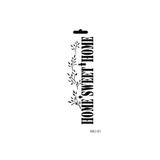 Cadence Home Stencil (Şablon) 10X25 Cm Beyaz Tek Ebat